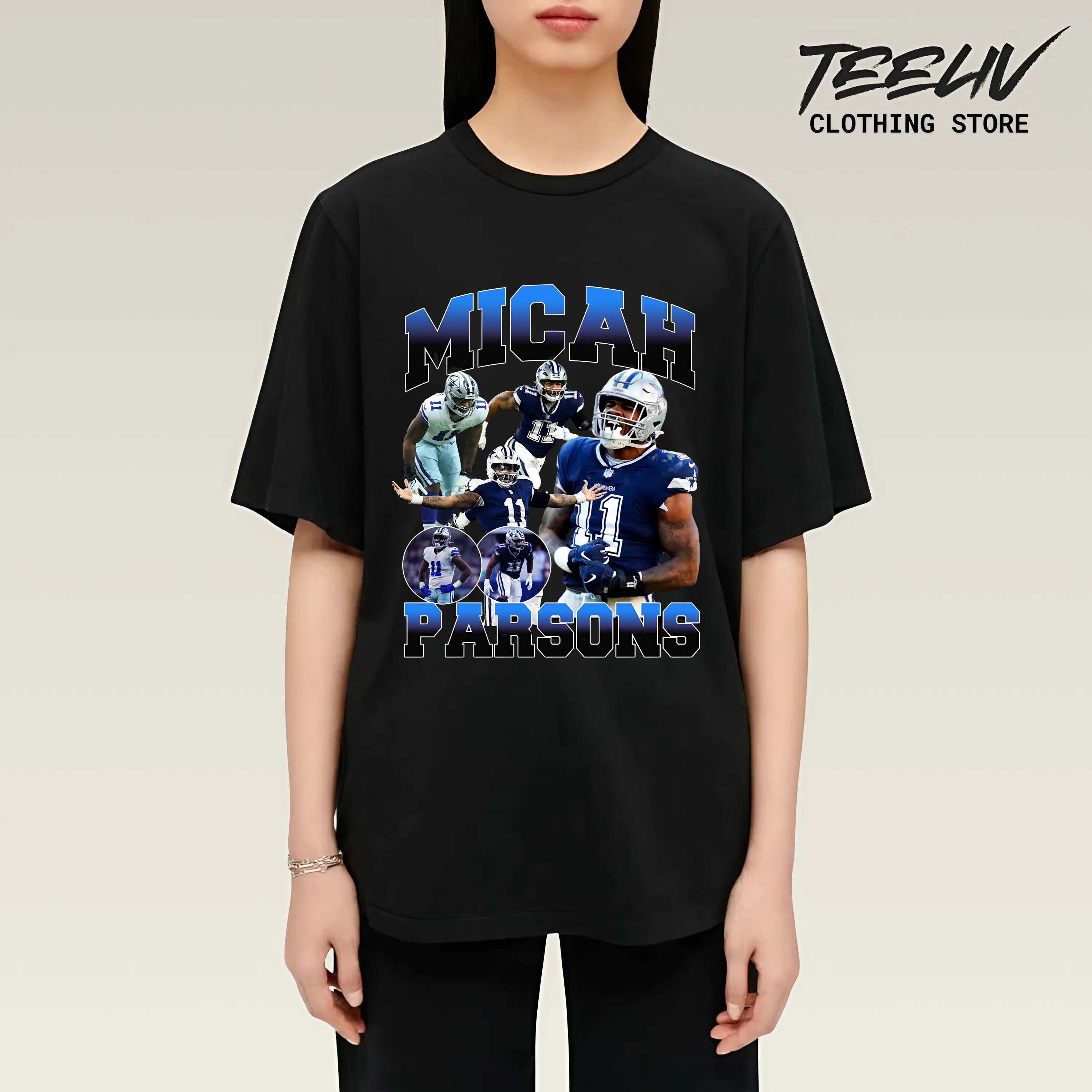 Micah Parsons Dallas Cowboys Collage Classic Shirt
